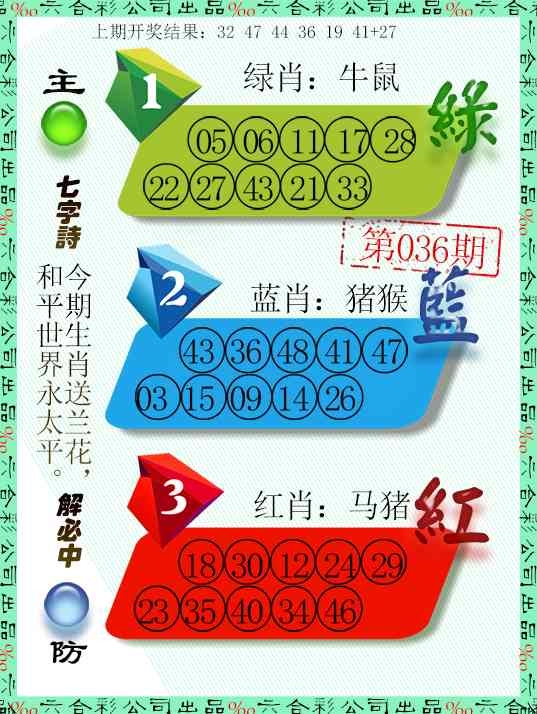 036期三波十码[图]