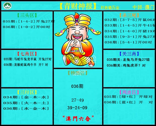 036期青财神[图]
