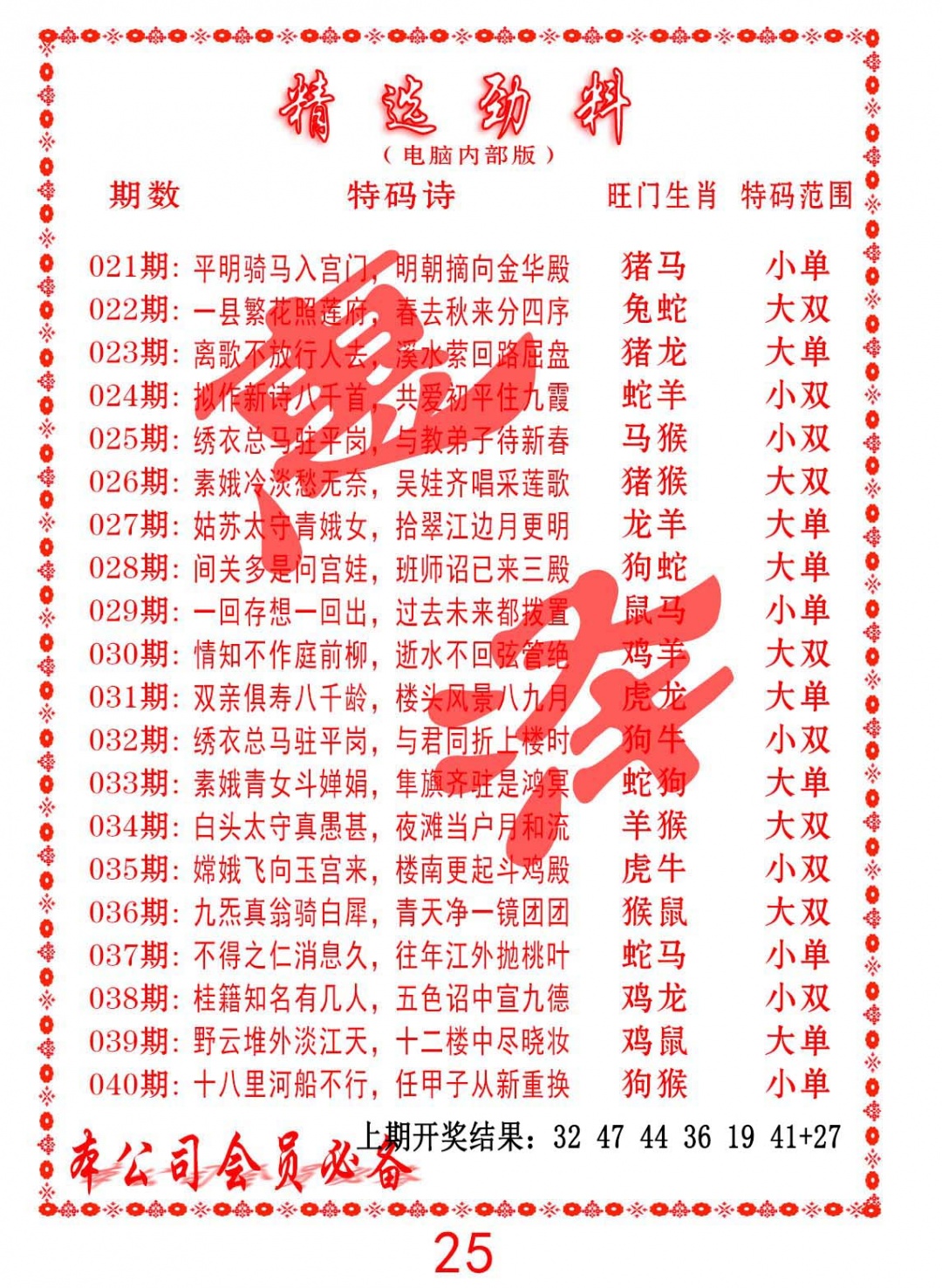 036期精选劲料[图]