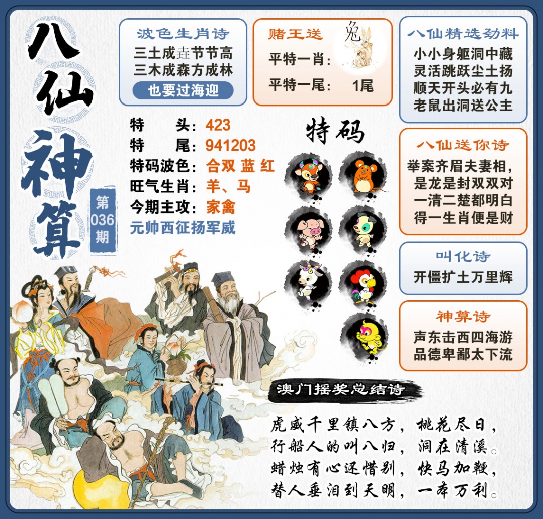 036期八仙神算[图]