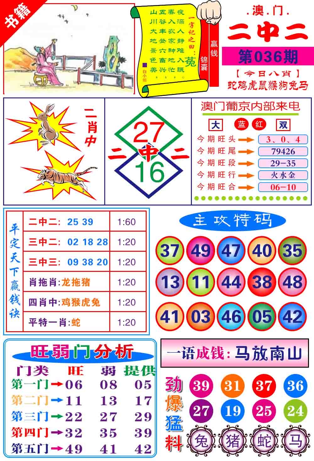 036期澳门平天下[图]