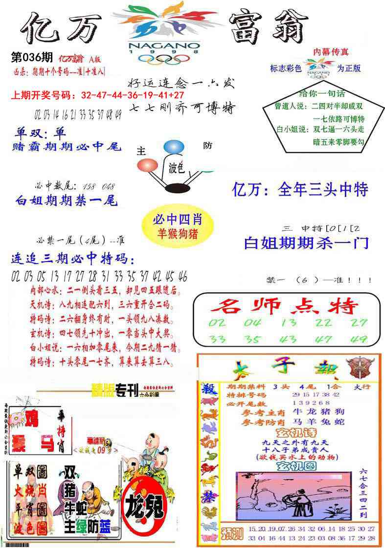 036期亿万富翁A[图]