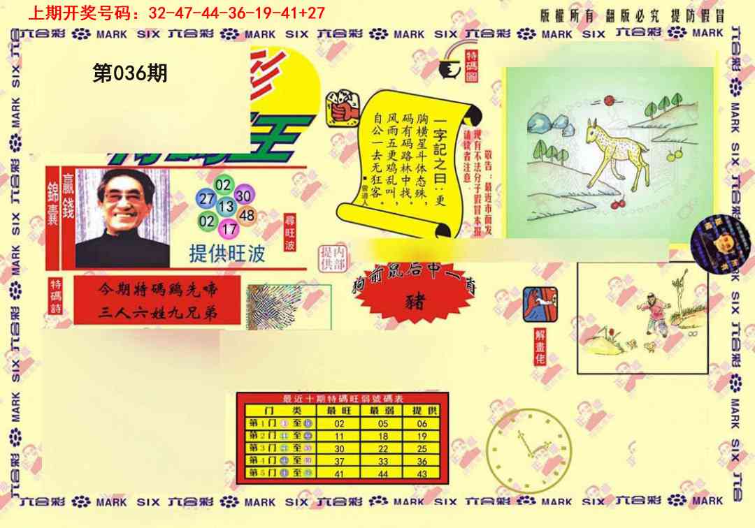 036期心水特码(信封)[图]