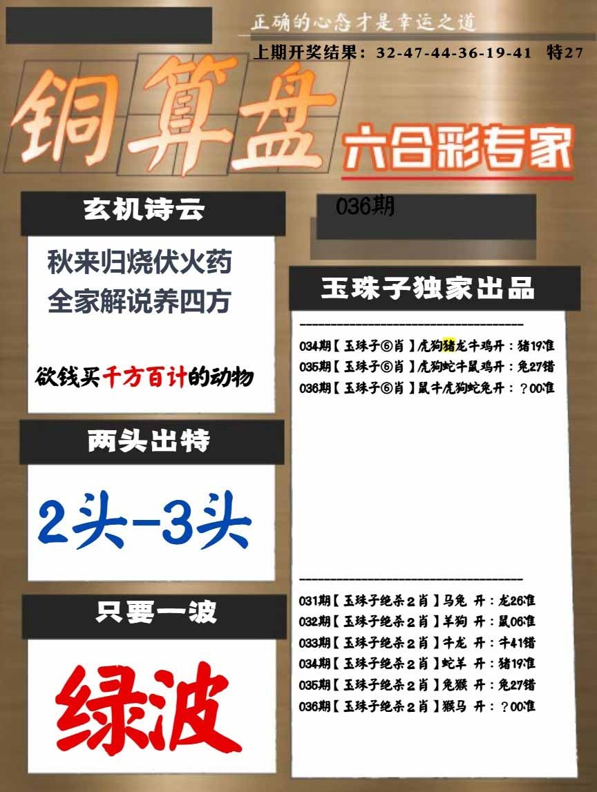 036期白小姐心水[图]