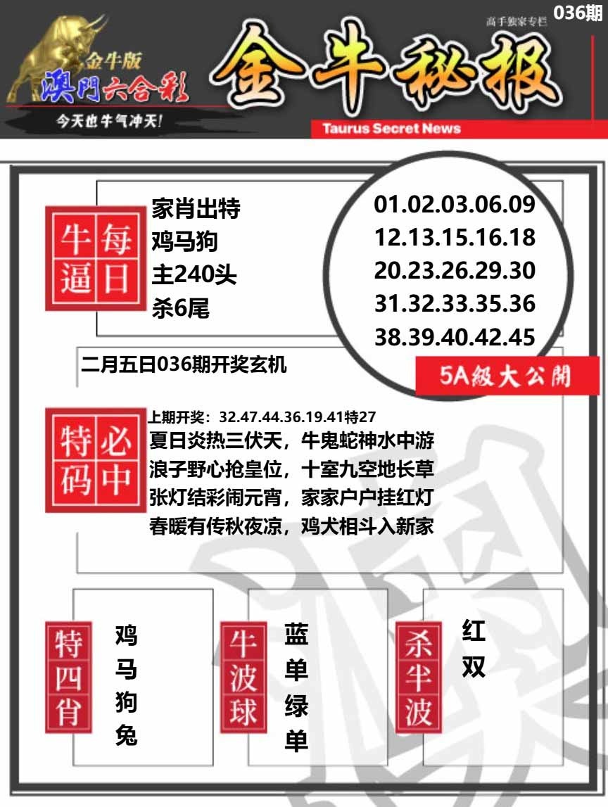 036期金牛秘报A[图]